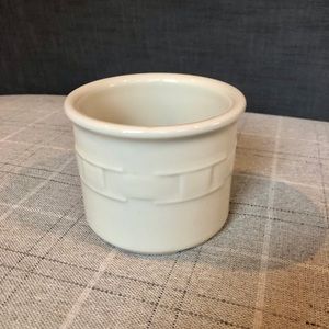 Longaberger Woven Traditions Crock in Ivory